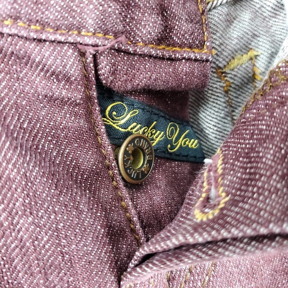 LUCKY BRAND Woman 2/26 Purple boot leg Jeans Pants - Picture 3 of 6